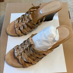Aerosoles woven wedge heel slide.